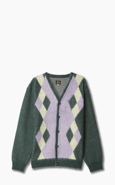 Needles Mohair Cardigan Diamond Green