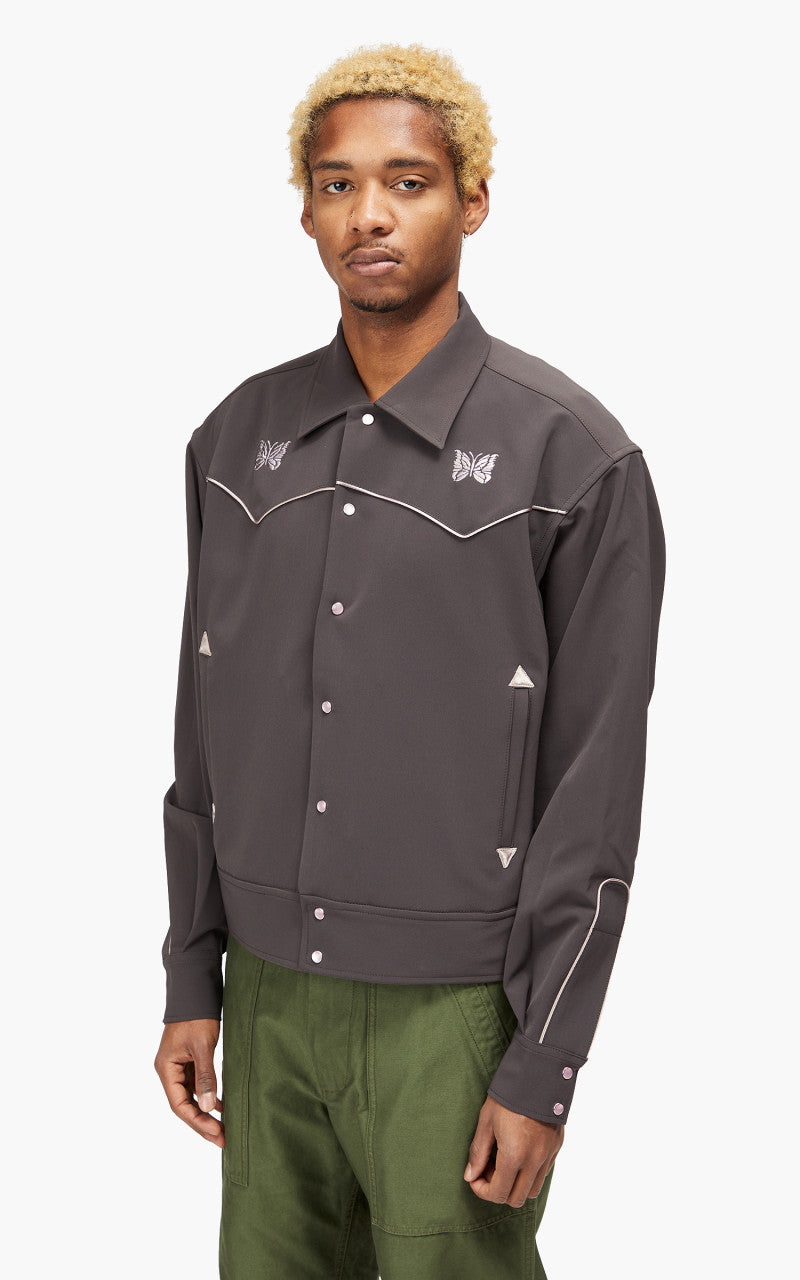 Needles Piping Cowboy Jacket Pe/Pu Double Cloth Charcoal