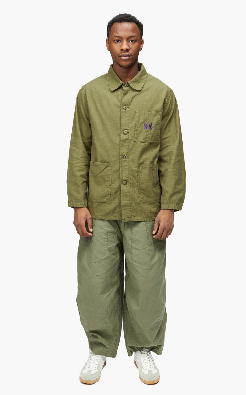 Needles D.N. Coverall Back Sateen Olive
