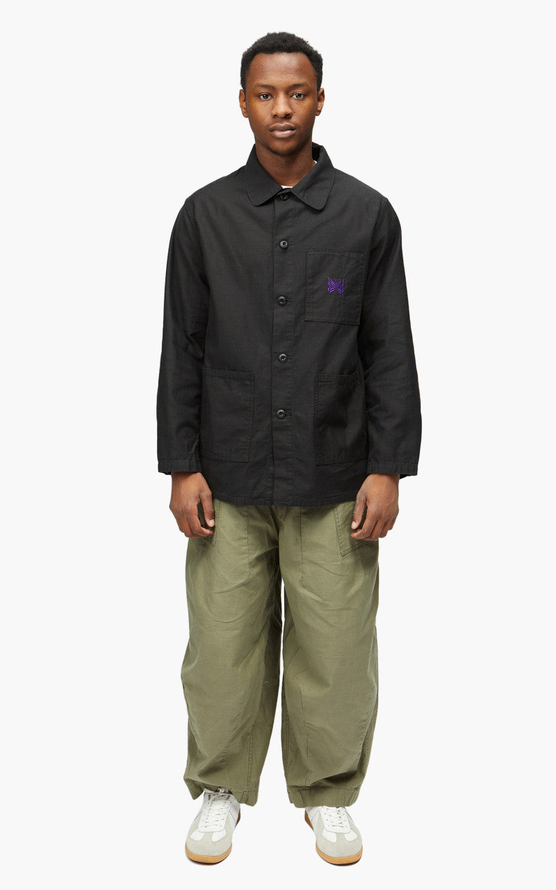 Needles D.N. Coverall Back Sateen Black