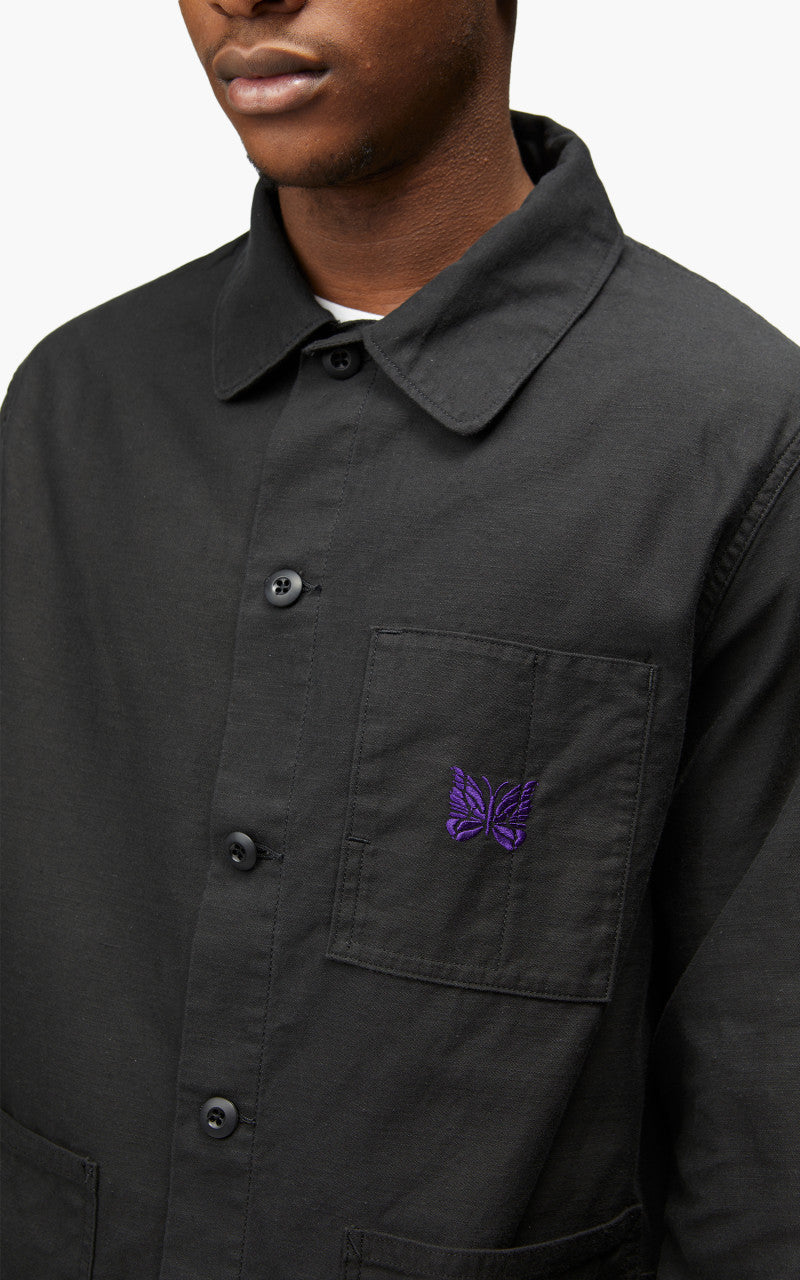 Needles D.N. Coverall Back Sateen Black