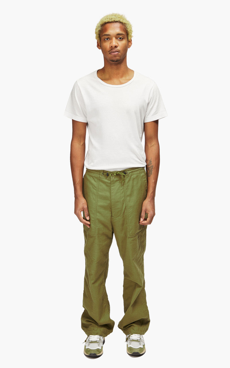 Needles String Fatigue Pant Back Sateen Olive