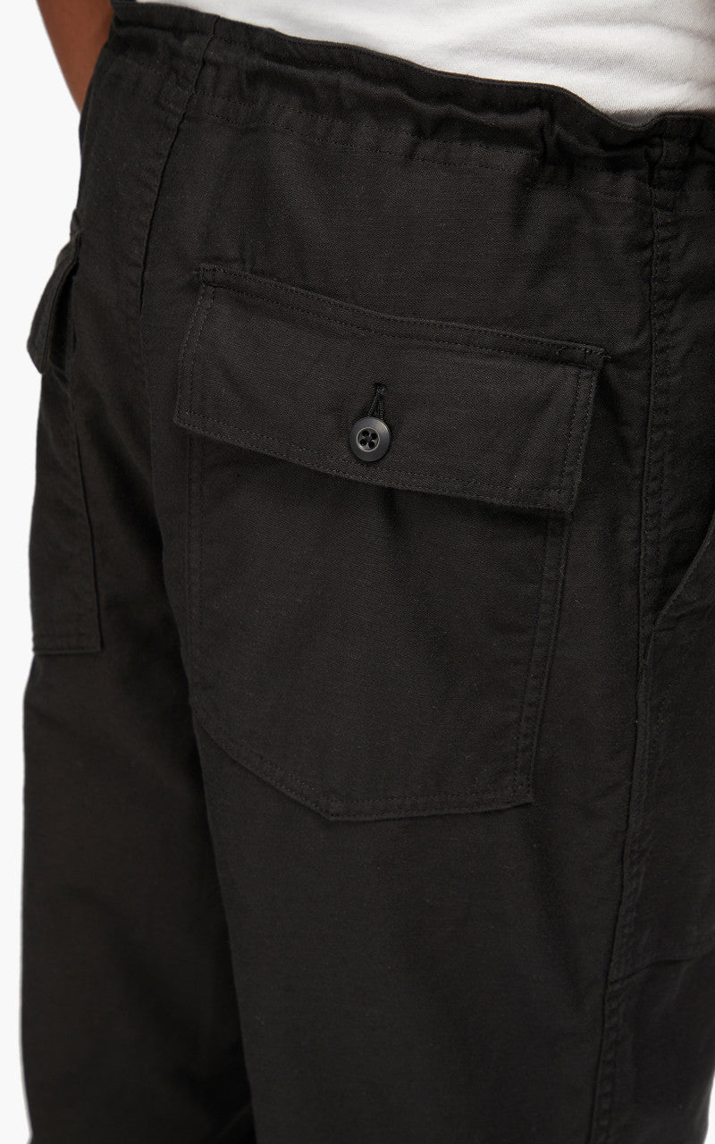 Needles String Fatigue Pant Back Sateen Black
