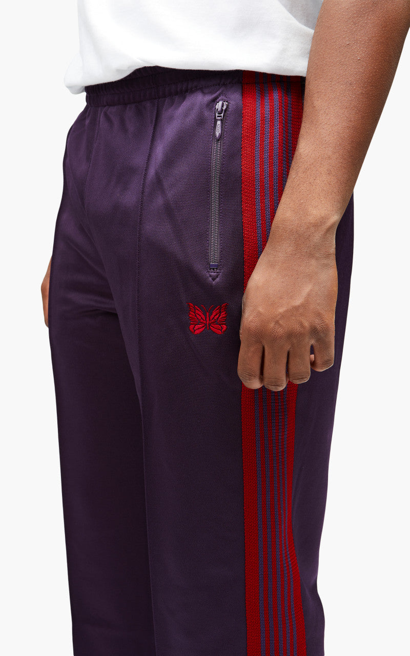 Needles Track Pant Purple × Red Needles Track Pant Poly Smooth Dark Purple