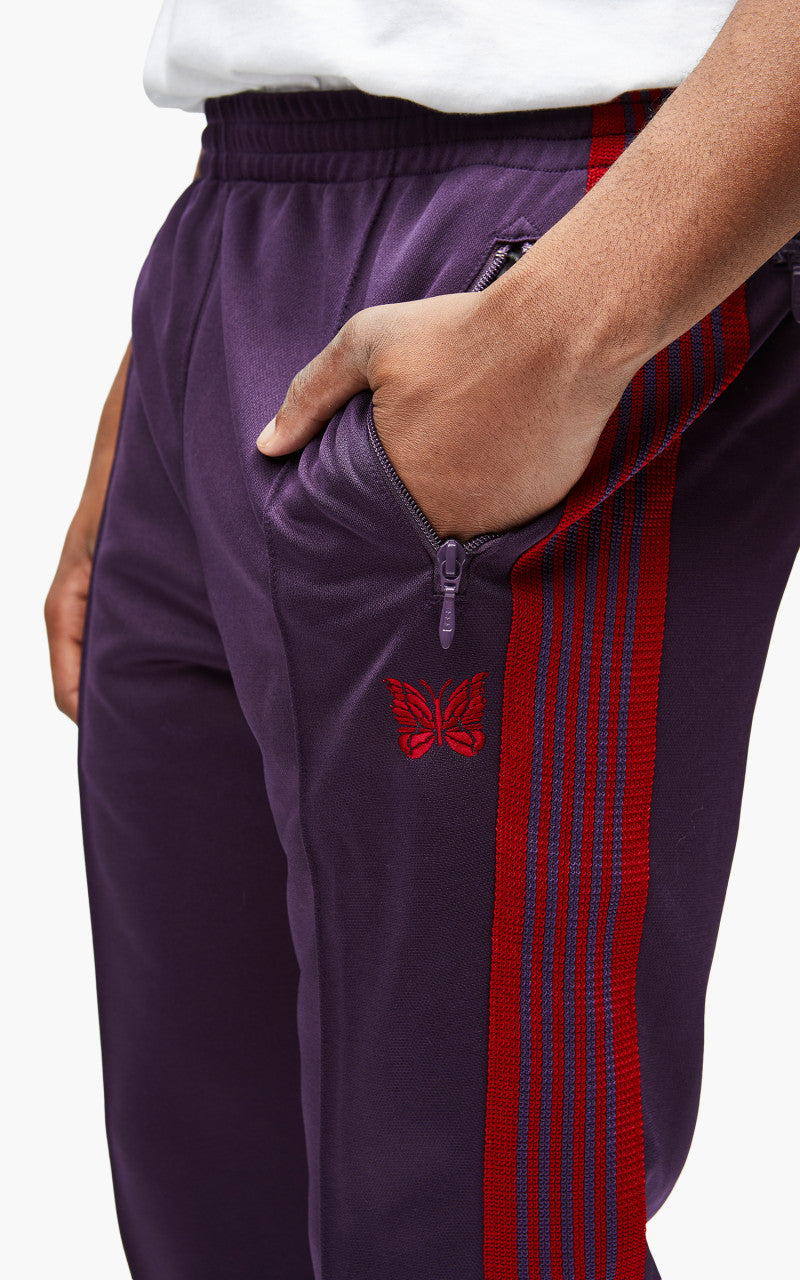 Needles Narrow Track Pant Poly Smooth Dark Purple