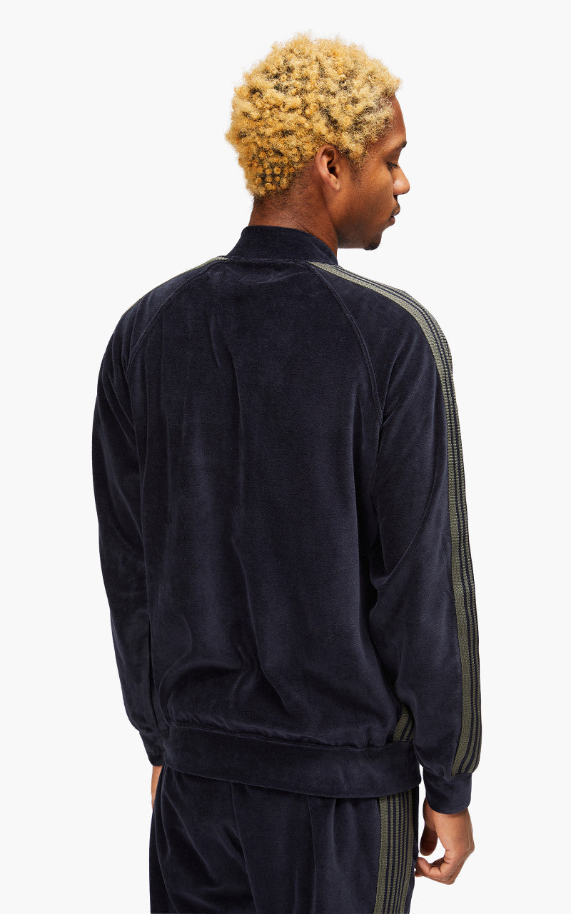 Needles R.C. Track Jacket C/Pe Velour Navy