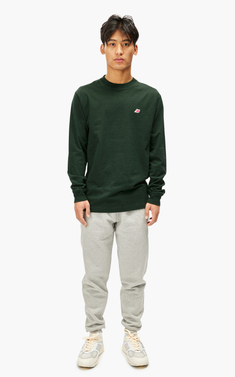 New Balance Core Long Sleeve T-Shirt "Made in USA" Midnight Green