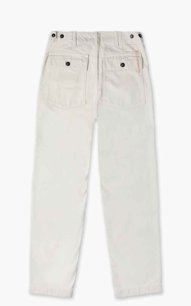Fortela New Fatigue Pants Selvedge Denim Off White 12.5oz