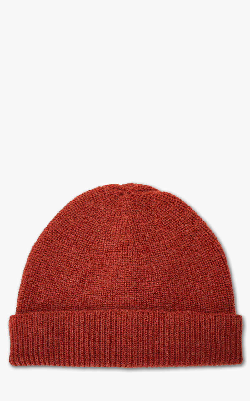 Nigel Cabourn Solid Beanie Wool Orange