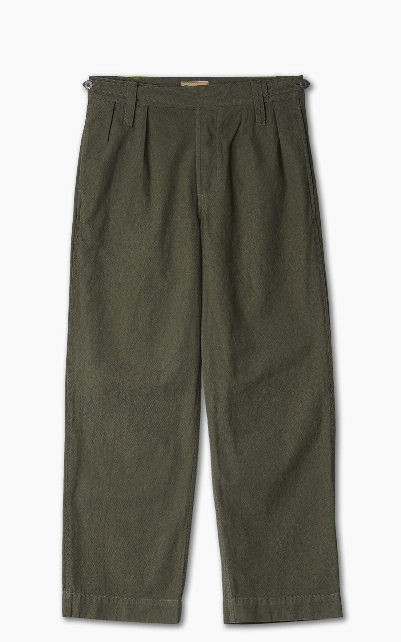 Nigel Cabourn Navvie Pant Cotton Broken Twill Army