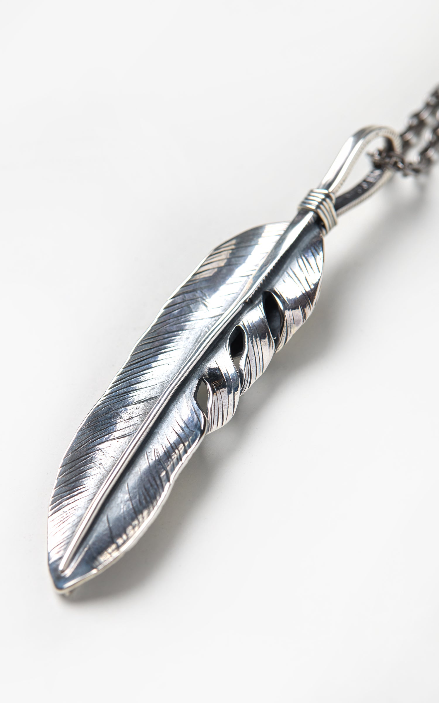 North Works x CULTIZM Necklace 925 Silver Liberty Feather Turquoise
