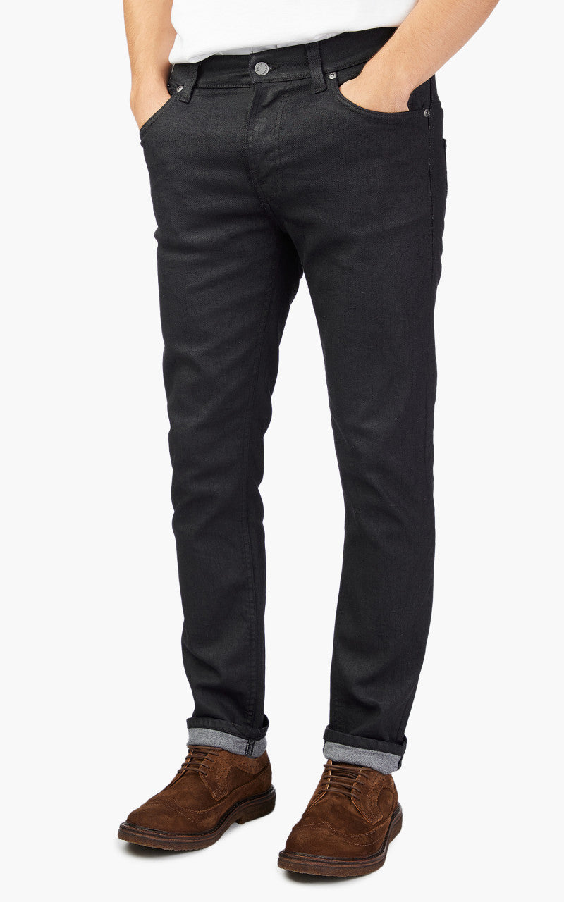 Nudie Jeans Thin Finn Back 2 Black 12oz