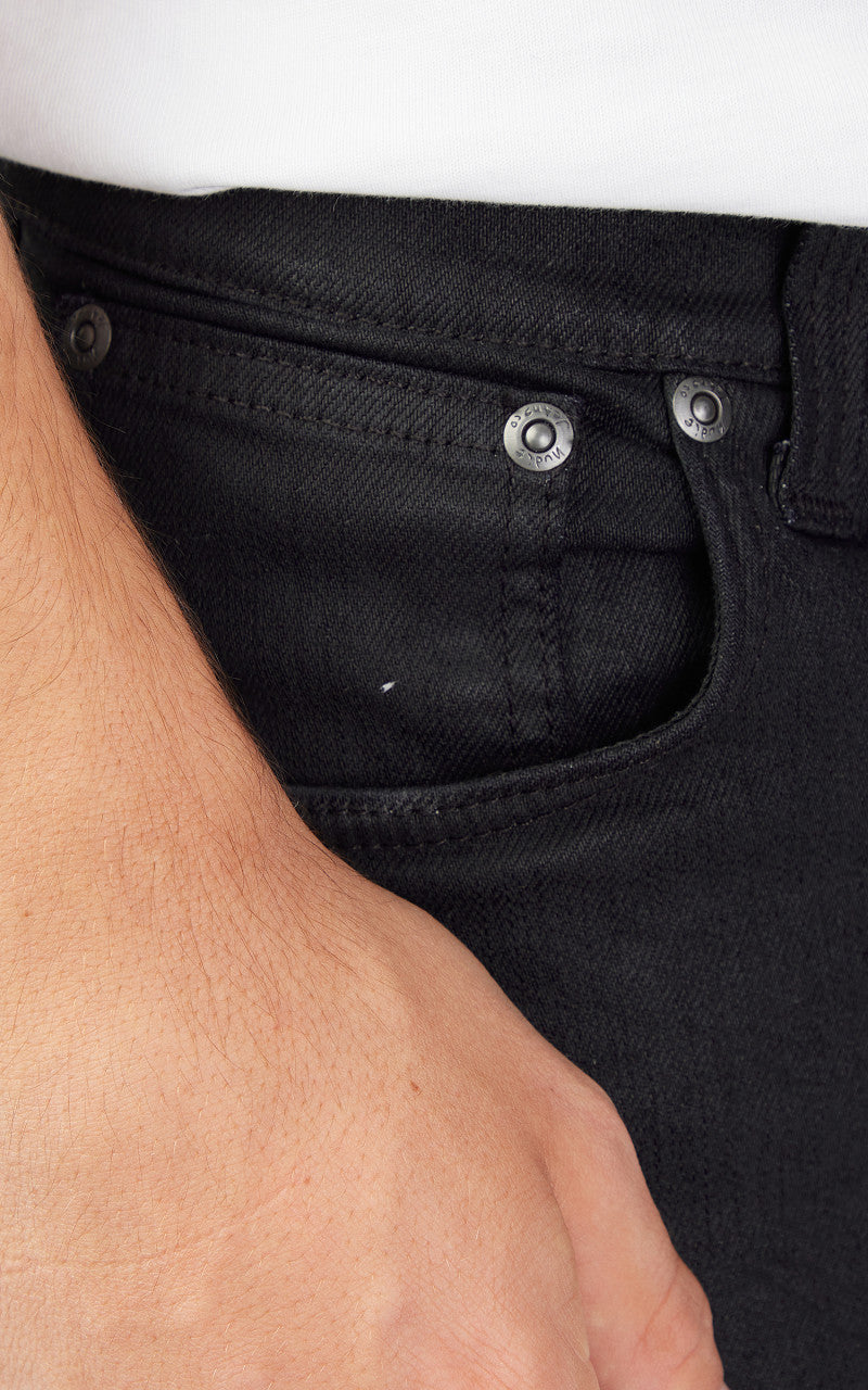 Nudie Jeans Thin Finn Back 2 Black 12oz