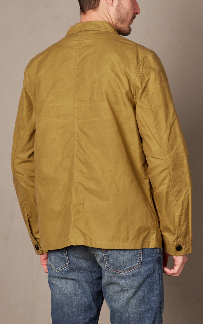 Nudie Jeans Barney Worker Jacket Waxed Camel