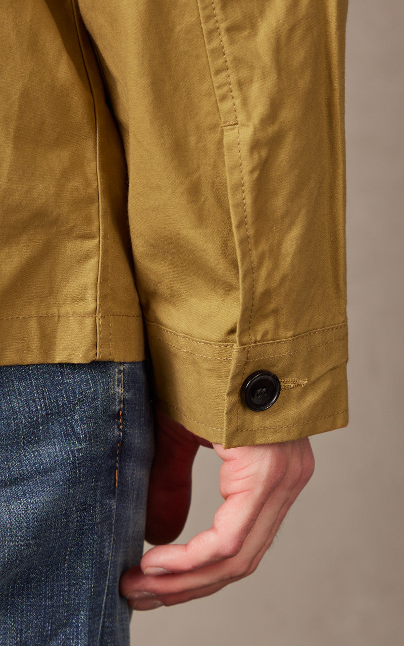 Nudie Jeans Barney Worker Jacket Waxed Camel