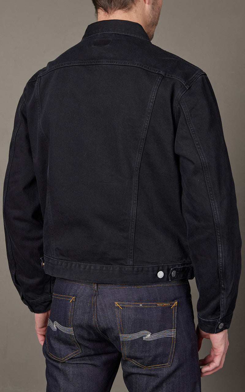 Nudie Jeans Danny Smooth Rinse Denim Jacket Black