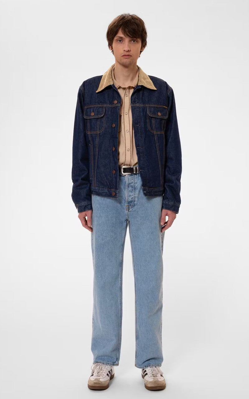 Nudie Jeans Johnny Thunder Denim Jacket Dark Blue