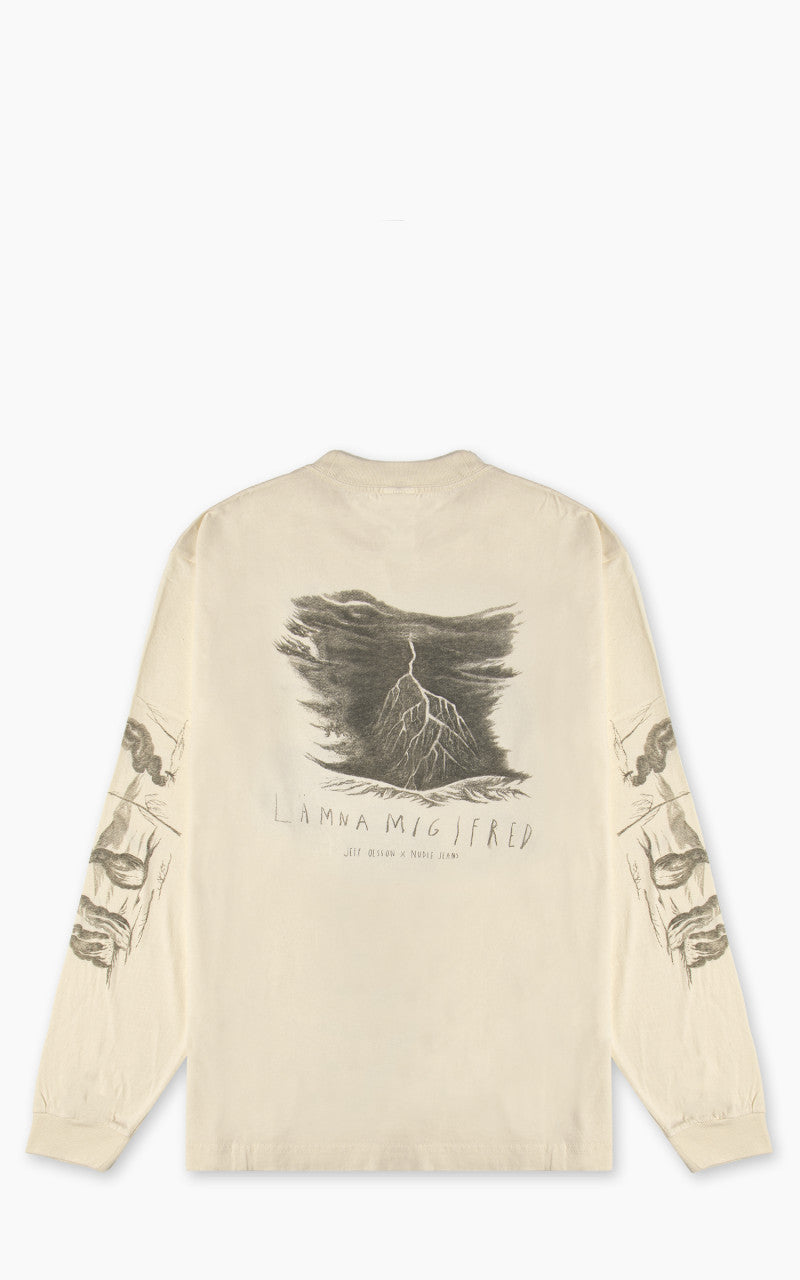 Nudie Jeans x Jeff Olsson Rudi Doodle T-Shirt Offwhite