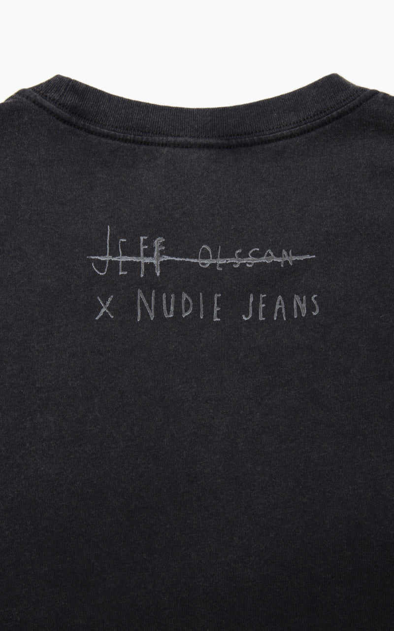 Nudie Jeans x Jeff Olsson Roy Bad Breath T-Shirt Faded Black