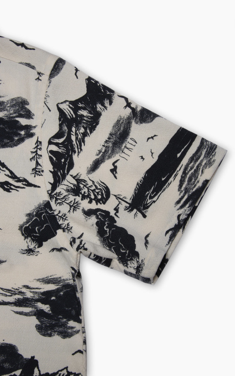 Nudie Jeans x Jeff Olsson Arvid Jeff Hawaii Shirt Ecru
