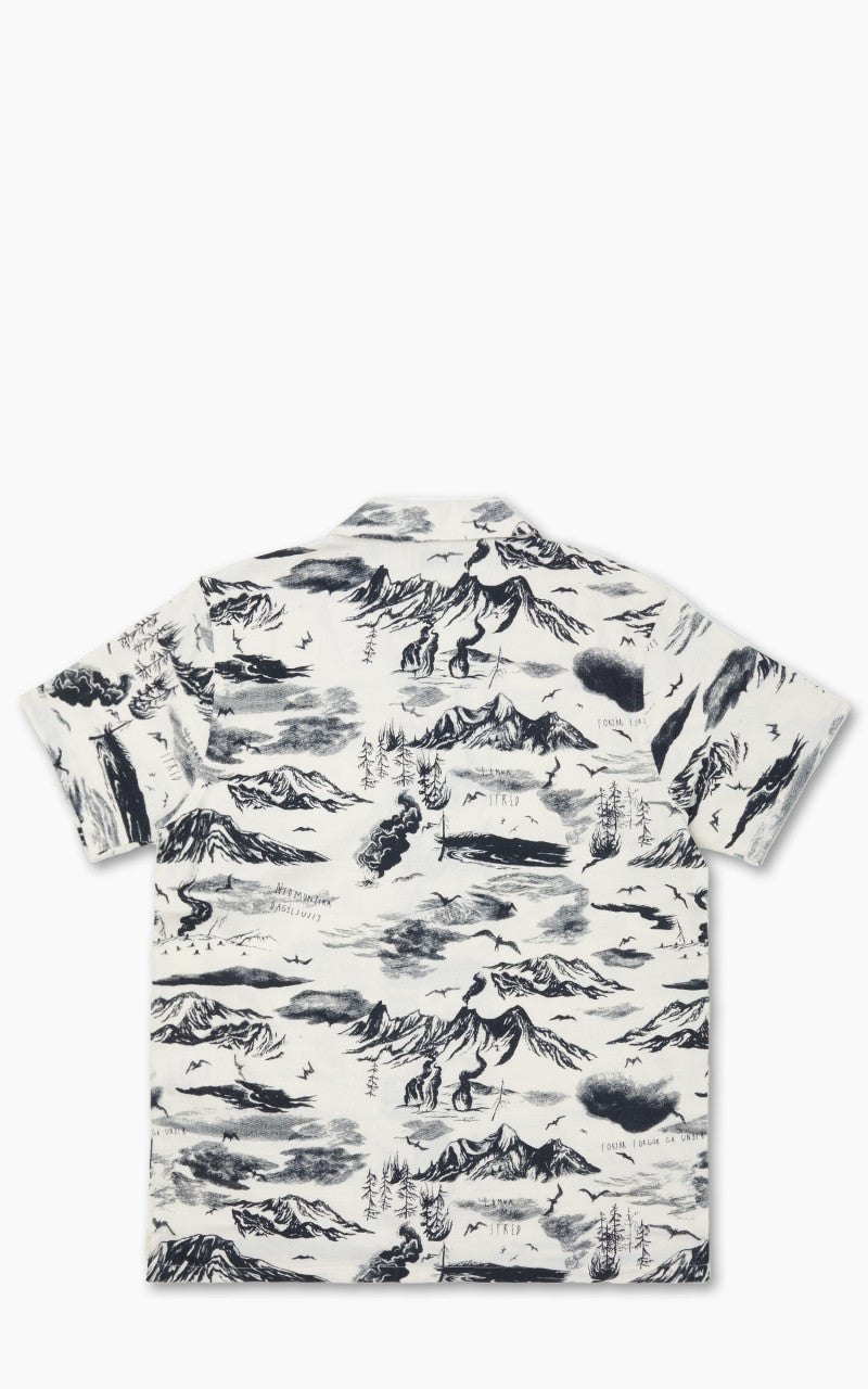 Nudie Jeans x Jeff Olsson Arvid Jeff Hawaii Shirt Ecru