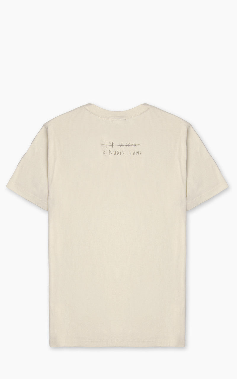Nudie Jeans x Jeff Olsson Roy Born In Hell T-Shirt Offwhite
