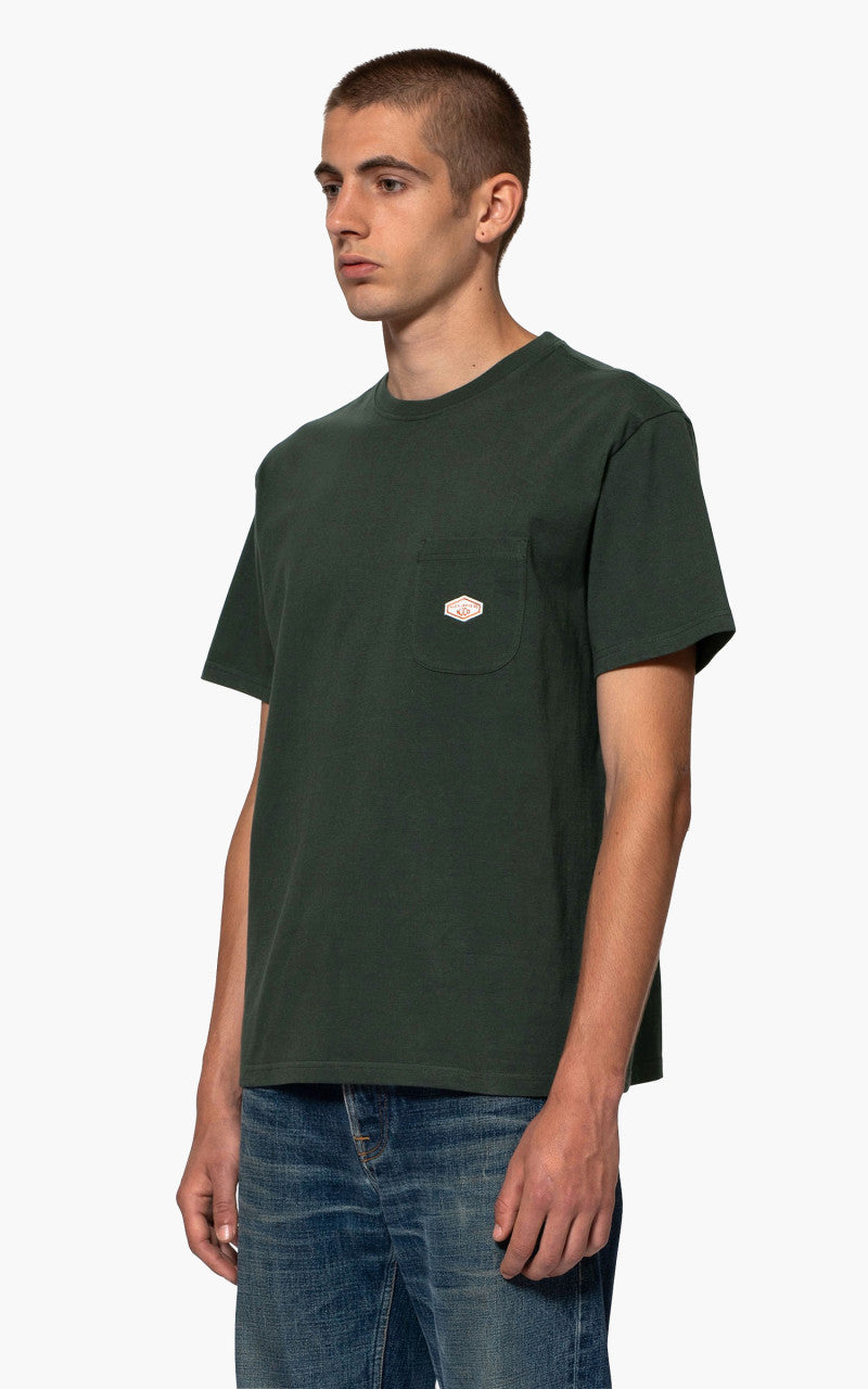 Nudie Jeans Leffe Pocket Tee Racing Green