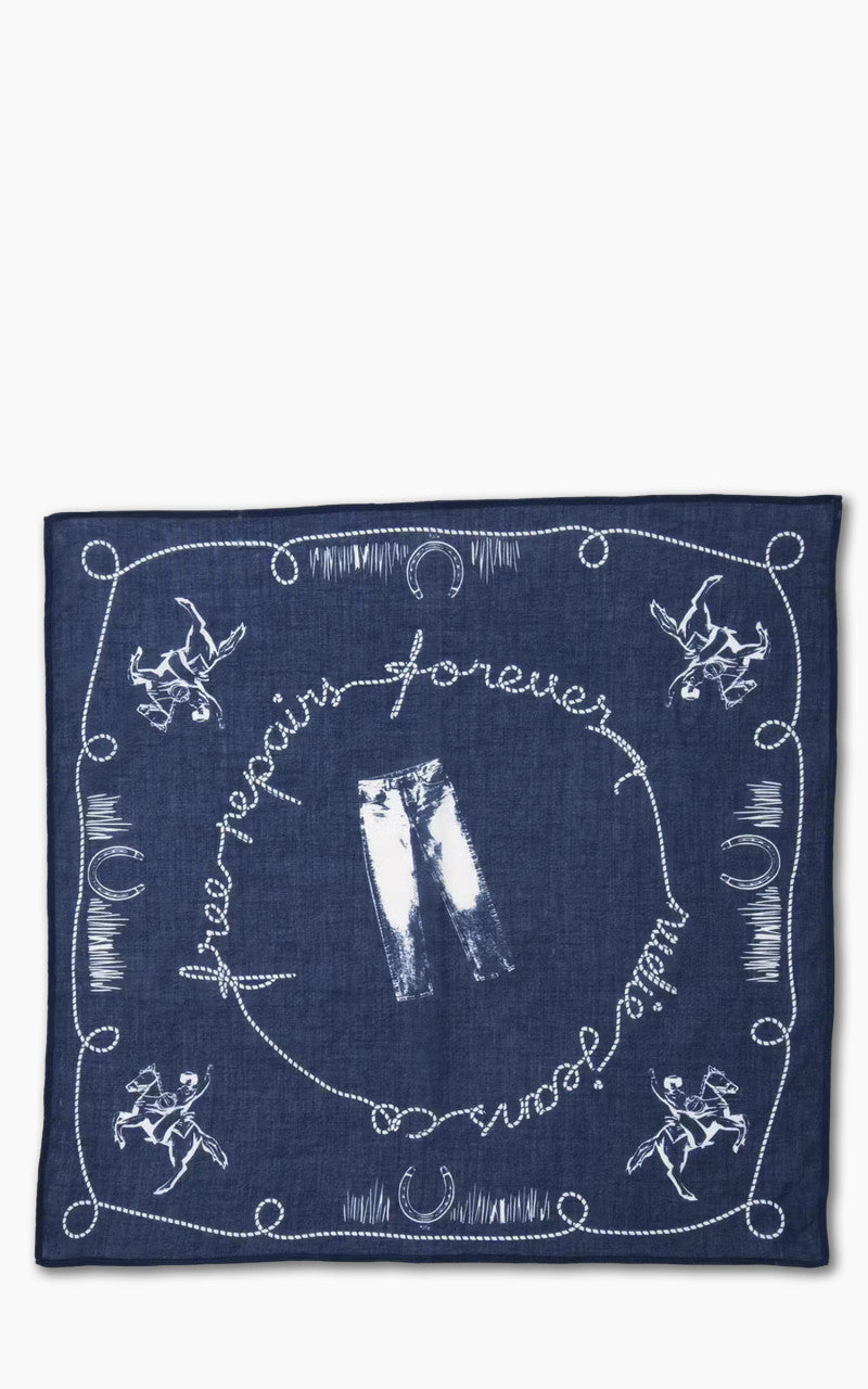 Nudie Jeans Ingrid Bandana Free Repairs Navy