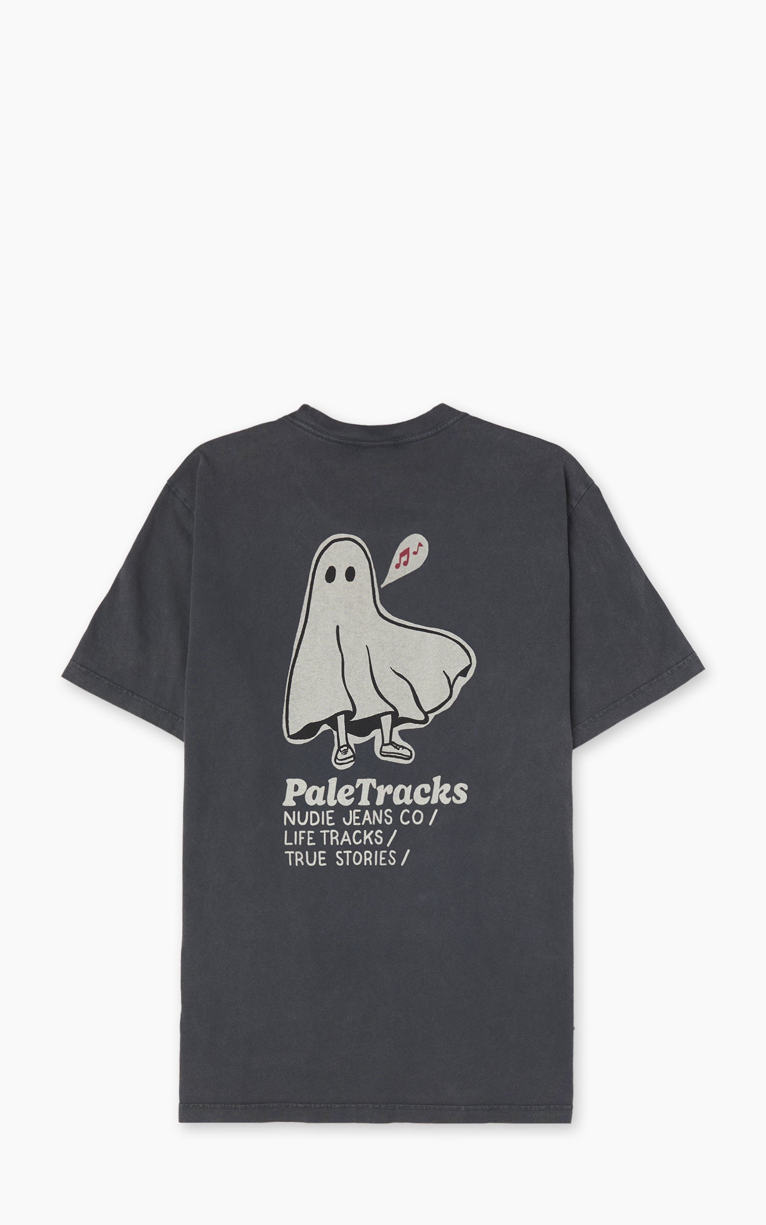 Nudie Jeans Roy Pale Tracks T-Shirt Antracite