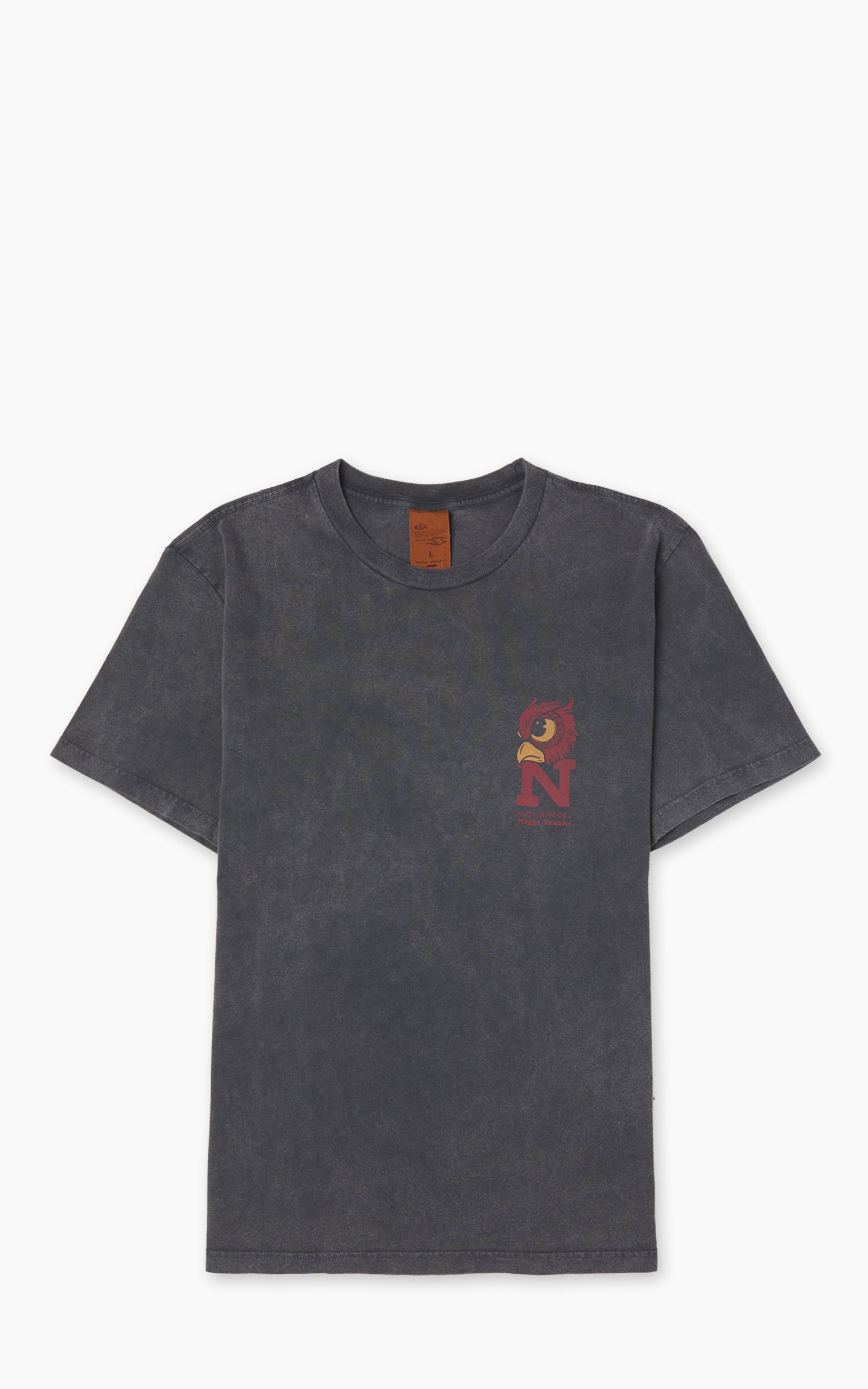 Nudie Jeans Roy Night Tracks T-Shirt Antracite