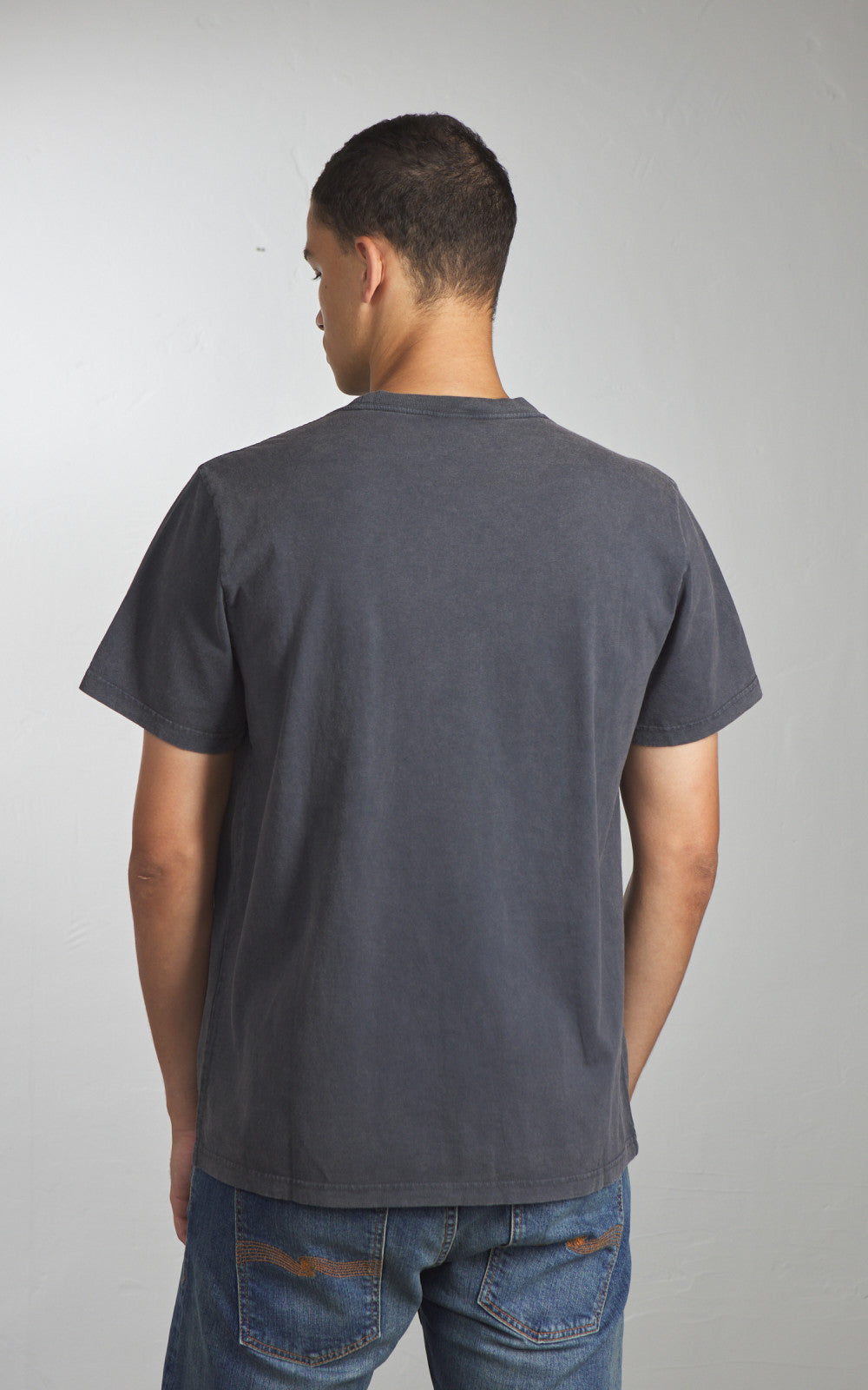 Nudie Jeans Roy Raw Tracks T-Shirt Antracite