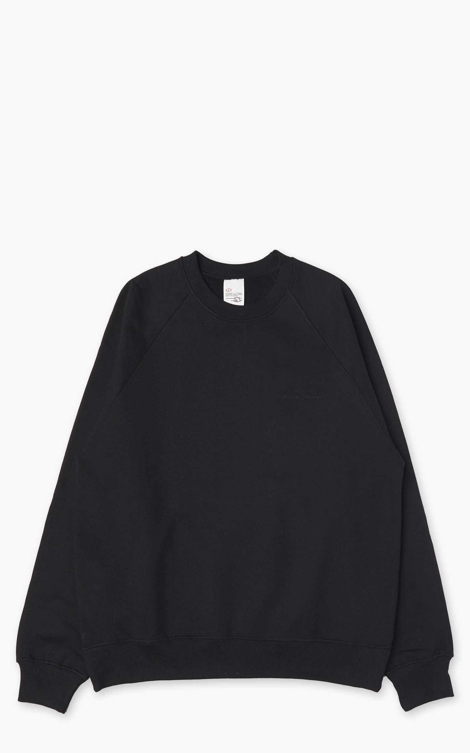 Nudie Jeans Palle Logo Sweatshirt Black
