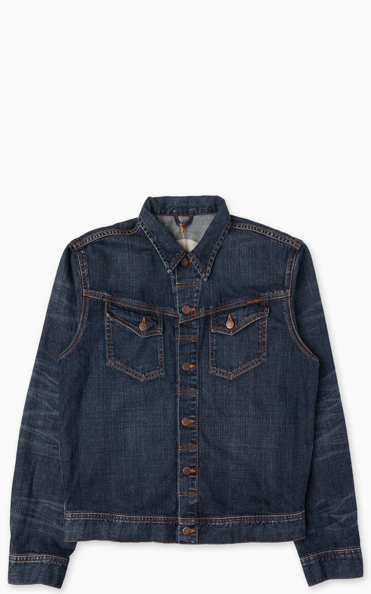 Nudie Jeans Conny Denim Jacket Big Wave Blue