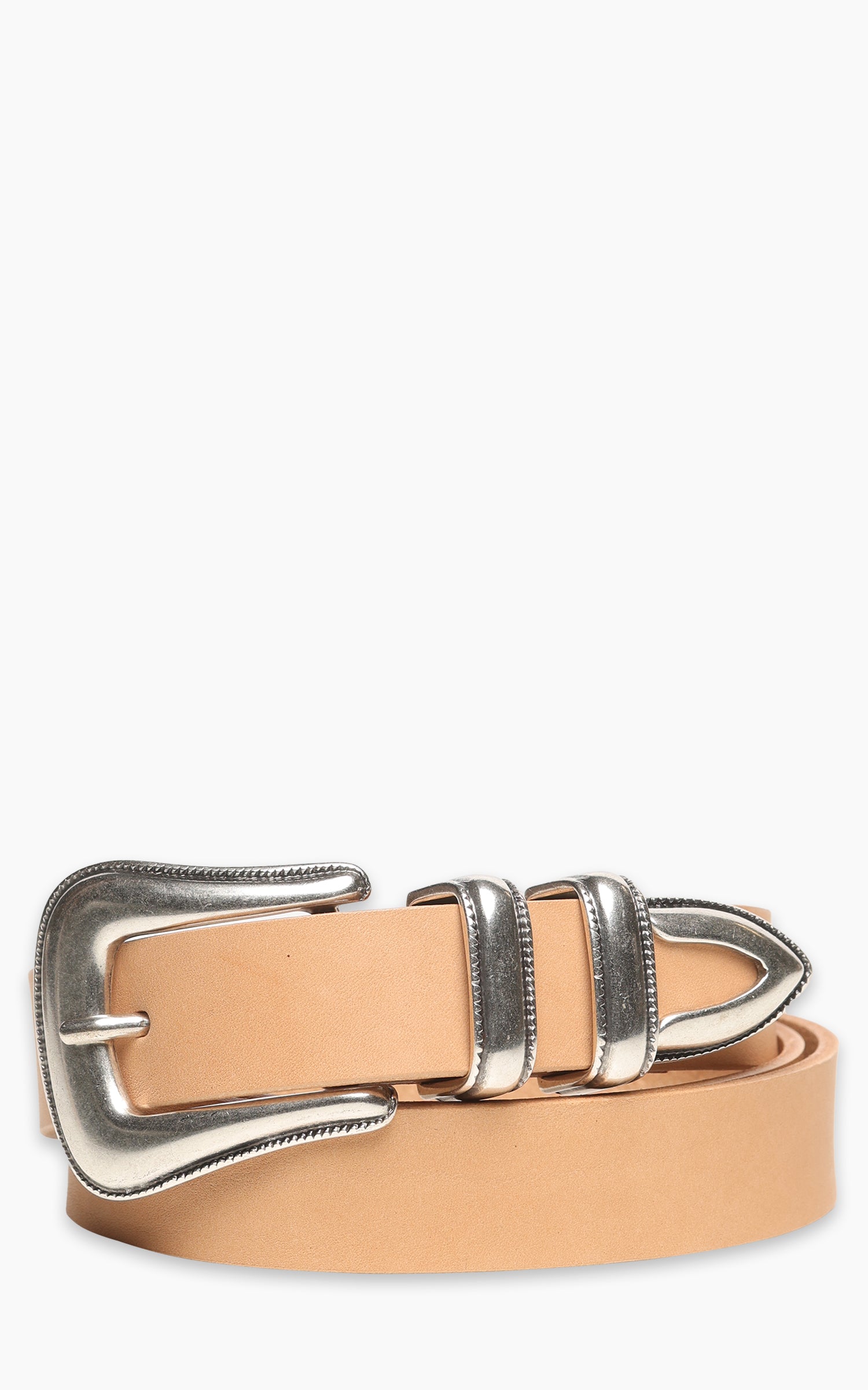 Nudie Jeans Western Silver Belt Natural