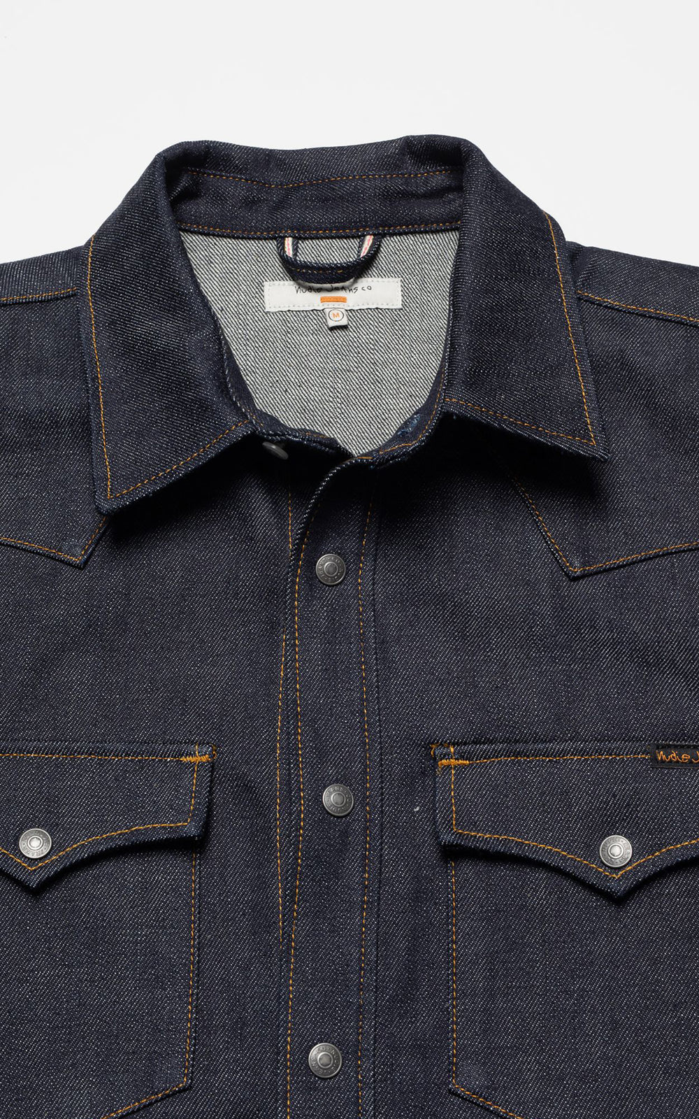 Nudie Jeans George Ace Selvage Denim Shirt Dry Blue