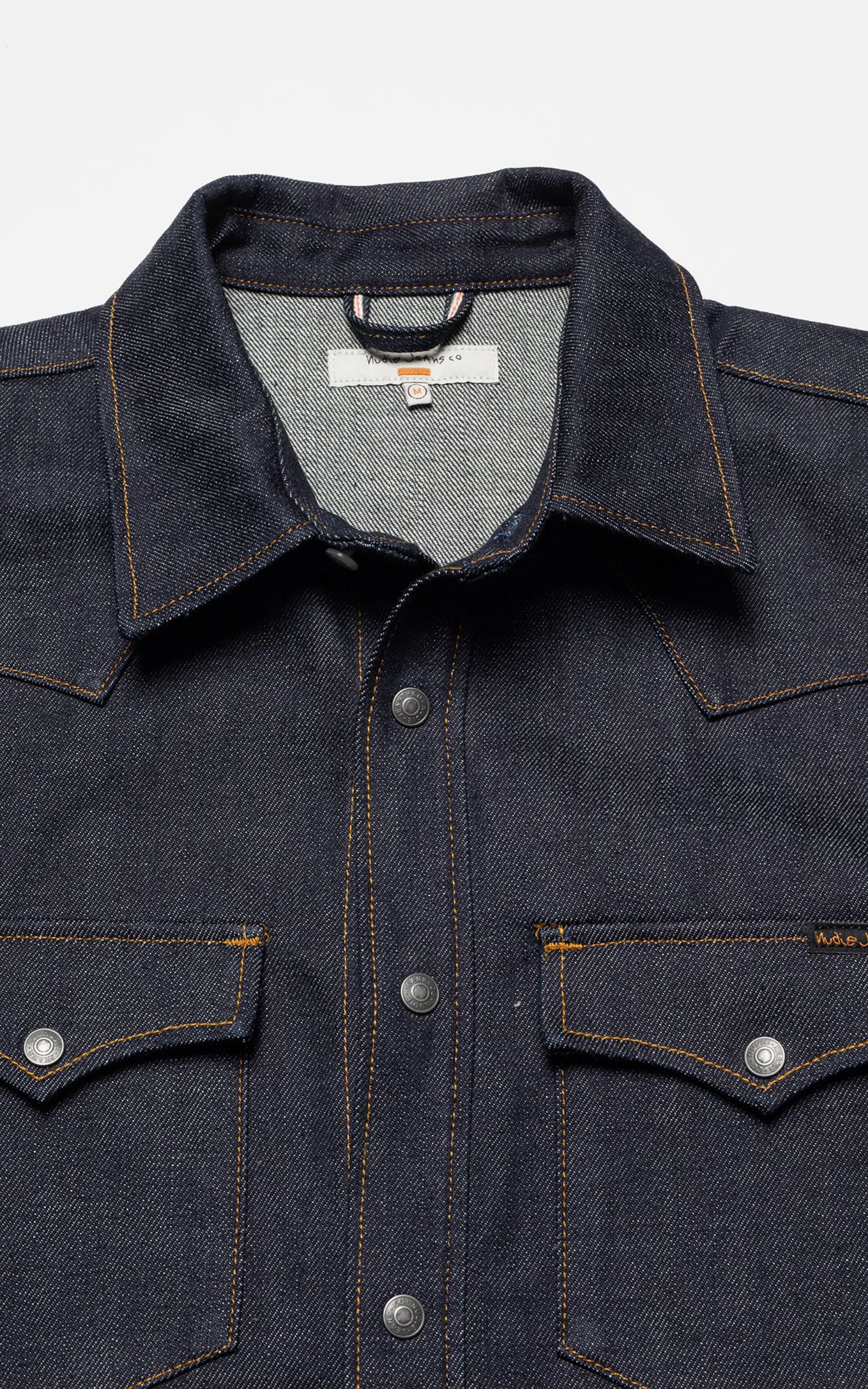 Nudie Jeans George Ace Selvage Denim Shirt Dry Blue