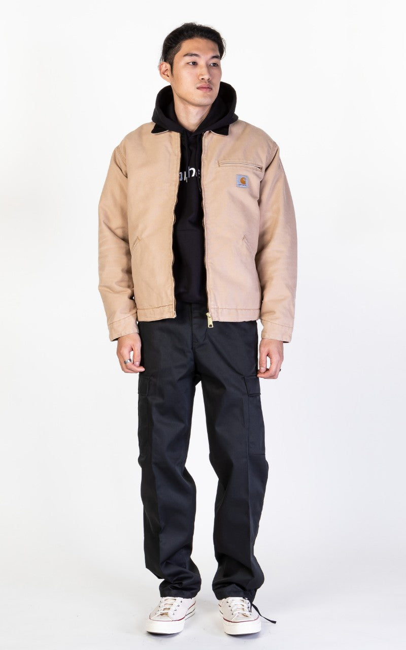 Carhartt WIP OG Detroit Jacket Aged Canvas Dusty Hamilton Brown/Black