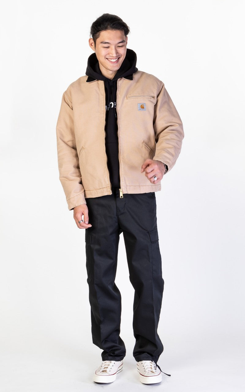 Carhartt WIP OG Detroit Jacket Aged Canvas Dusty Hamilton Brown/Black
