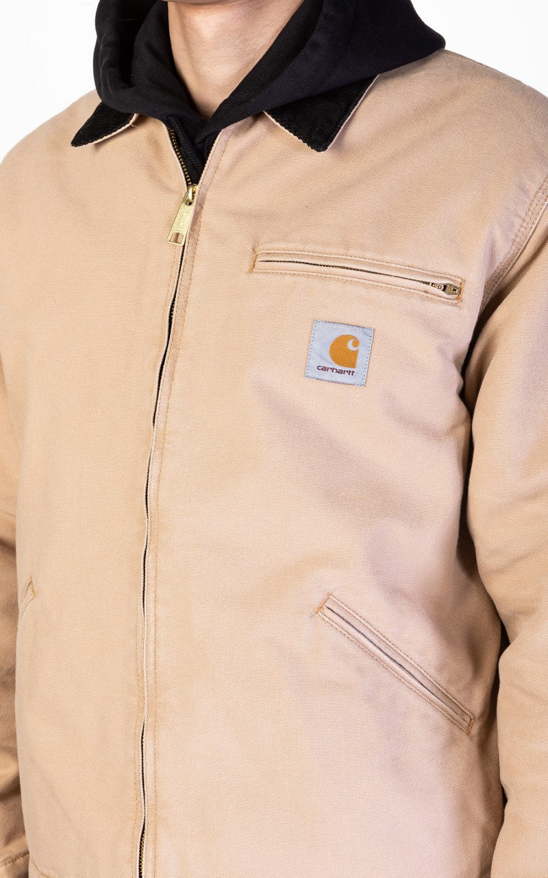 Carhartt WIP OG Detroit Jacket Aged Canvas Dusty Hamilton Brown/Black