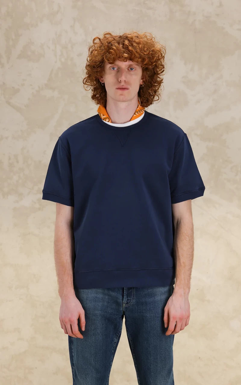 Fortela Ohio S/S Crewneck Sweatshirt Navy