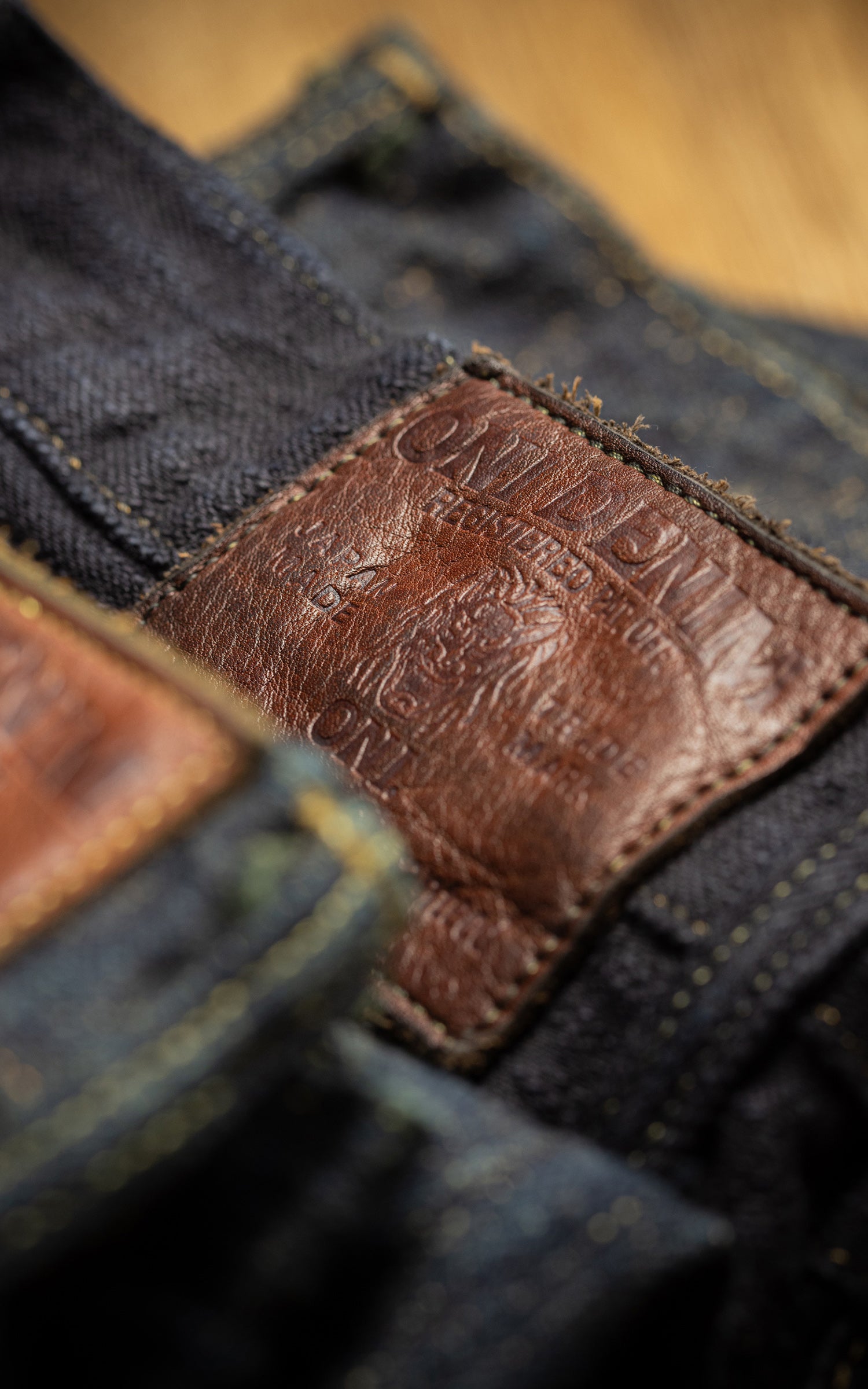 ONI Denim 277-BUMPY Just Right Straight Black (Kuro) 17oz