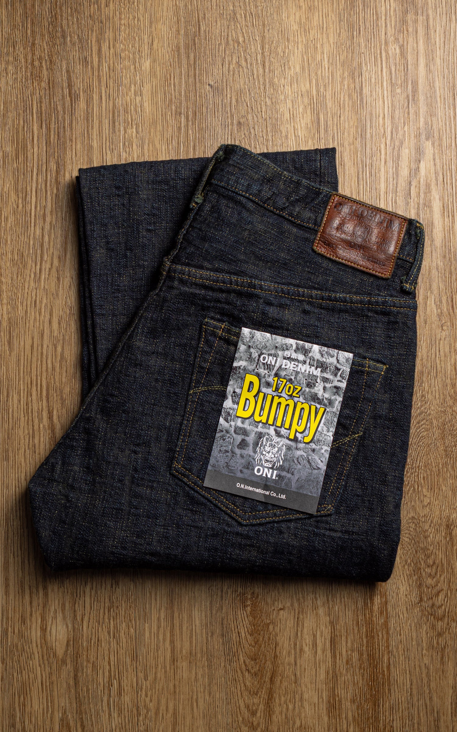 ONI Denim 277-BUMPY Just Right Straight Earth Yellow (Oudo) 17oz