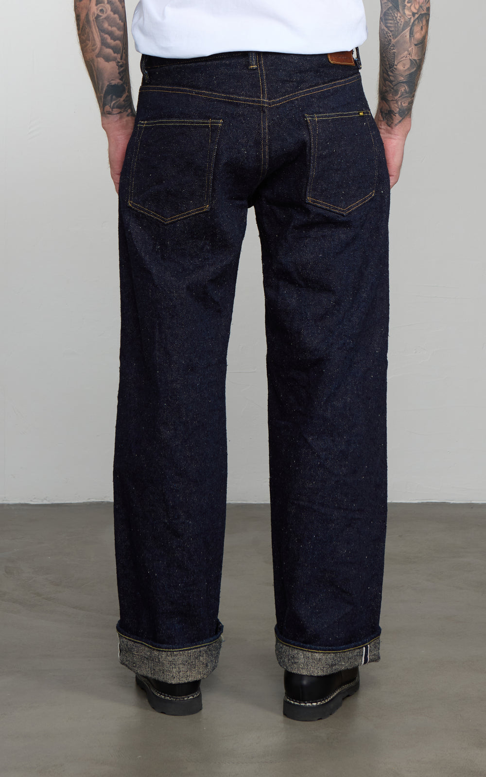 ONI Denim 222-ASPHALT Super Wide Straight Denim Indigo 20oz