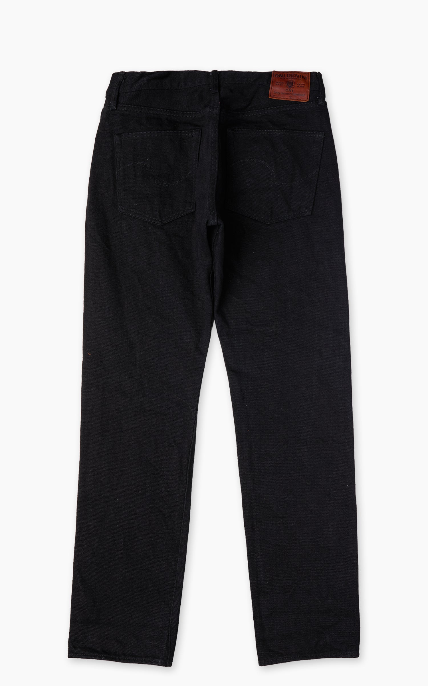 ONI Denim 246ZR-BKBK "Secret Black Denim" Neat Straight Jeans 20oz
