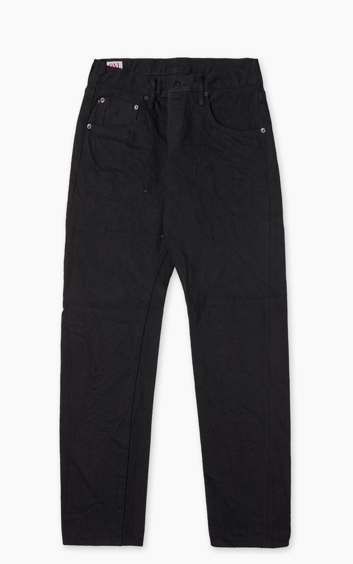 ONI Denim 622ZR-BKBK "Secret Black Denim" Relax Tapered Jeans 20oz