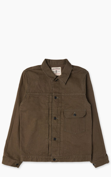 ONI Denim 01507L-HOX-OLB Type I Jacket Sulfur Dyed Heavy Oxford Olive