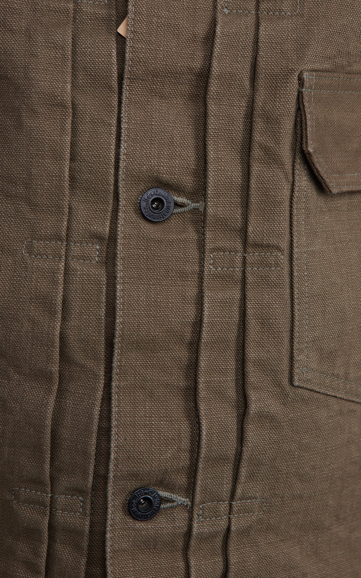 ONI Denim 01507L-HOX-OLB Type I Jacket Sulfur Dyed Heavy Oxford Olive Brown 13oz