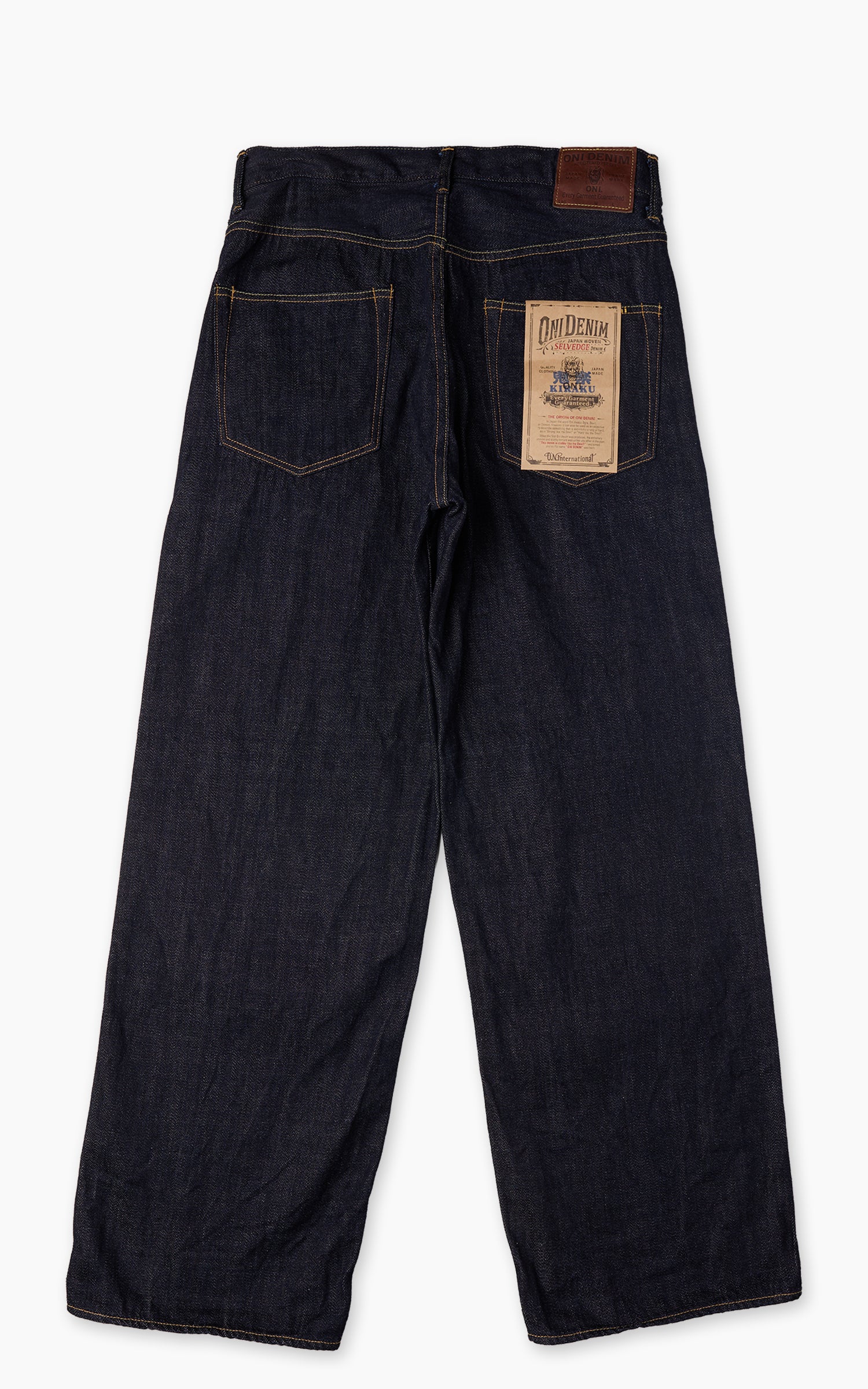 ONI Denim 222-Kiraku Super Wide Straight Denim Indigo 12oz