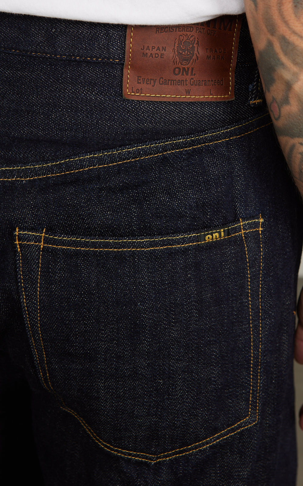ONI Denim 222-Kiraku Super Wide Straight Denim Indigo 12oz