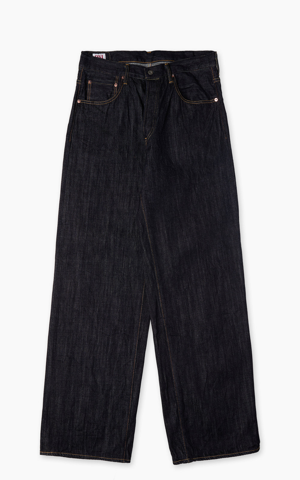 ONI Denim 222-LWD Super Wide Straight Loose Weave Denim Indigo 12oz